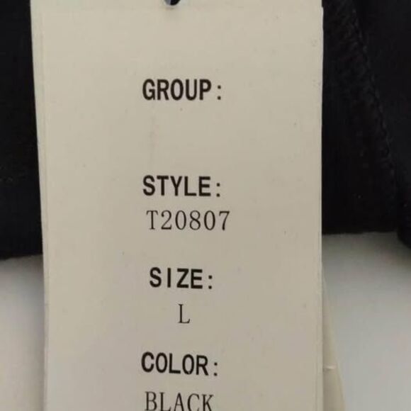 NWT Large Due Per Due Black Cardigan Women C4187 - Picture 8 of 8